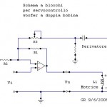 Schema a blocchi per servcontrollo woofer a doppia bobina